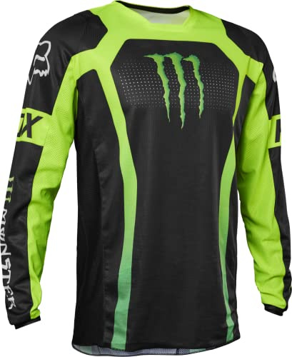 Fox Racing - 180 Monster Jerseys - Erwachsene Herren - Motocross-Trikot, Reittrikot, Offroad-Trikot, Dirtbike-Trikot, Schwarz, 2X