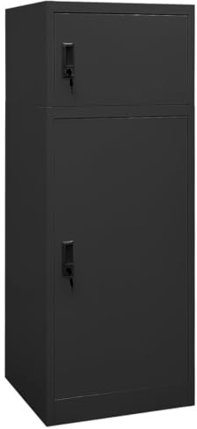 vidaXL Armadietto per Sella Antracite 53x53x140 cm in Acciaio