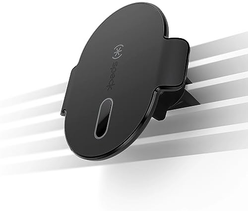 Speck iPhone bilventilsfäste MagSafe-tillbehör – ClickLock halkfritt interlock, ultrasäker ventilklämma, 360 justerbar och låsbar kulspets – svart
