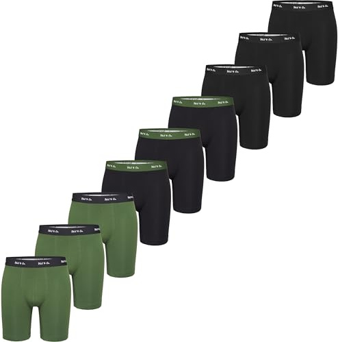 Phil & Co. Berlin Herr retro långboxer 3-pack, 6-pack, 6-pack, långa boxershorts, retroshorts, jersey, långa ben, kalsonger, underkläder, bomull, flerpack, set, män