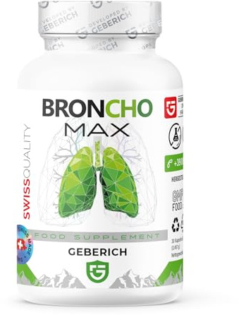 Suplemento Alimenticio Bronchomax para Apoyo Respiratorio y Defensa Antioxidante con Quercetina, Acerola y Boswellia, 30 Cápsulas