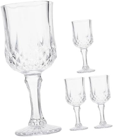 Alipis Short Stem Red Wine Glasses Set of 4 Crystal Goblet Wine Glasses for Special Events Home Bars