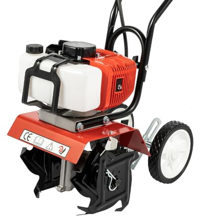 Zappa da giardino a benzina, coltivatore a 2 tempi, 52CC, per arare, coltivare, tritare solchi, erbacce, parchi, giardini, cortili, campi, piani, bacini, giardini, giardini, giardini serre,