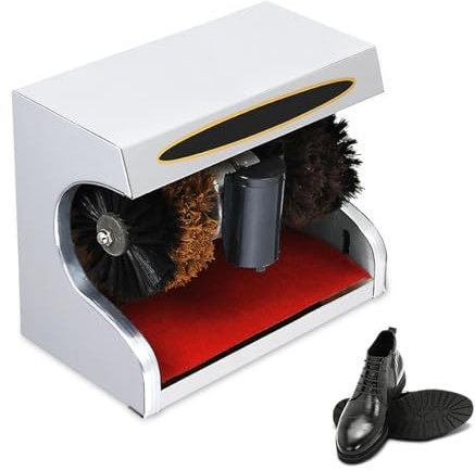 ZHJOPP Machine de Shine de Chaussures automatiques - électrique avec Brosse combinée, Polonteur de Nettoyeur à Chaussures à Induction Intelligente Domestique