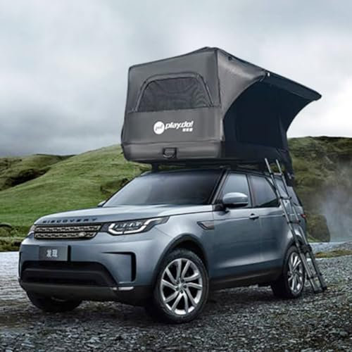 Sport Tent 3 Person Inflatable Car Rooftop Tent,Portable 4 Season Waterproof and Sun Resitant Camping Dome Roof Top Tents for Van, Jeep, SUV, Truck, Easy Setup,Black (Tent only)