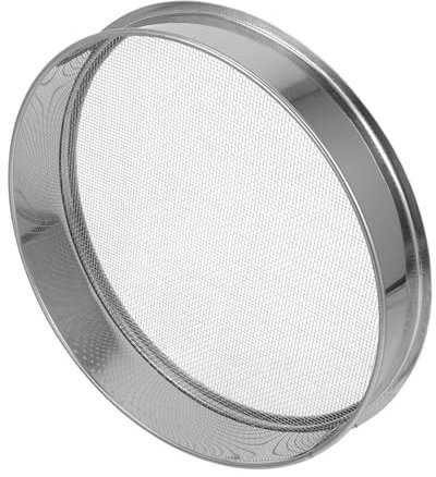 Garneck Tamiz De Acero Inoxidable para Jardín Tamiz De Malla Herramienta Multifunción para Cribar Tierra Compost y Piedras Huerto y Jardinería