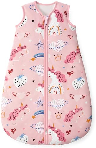 Yoofoss Saco de Dormir para Bebé de Invierno Algodón 2.5 TOG Manta Envolvente para Dormir Súper Cálido para 84 cm Unisex Niñas Niños 12-18 Meses