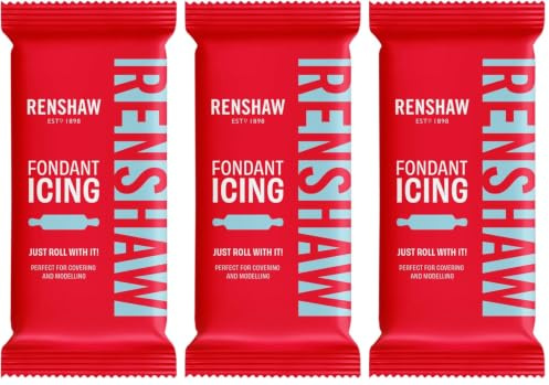 Renshaw Duck Egg Blue Ready to Roll Fondant Icing, 250 g (Pack of 3)
