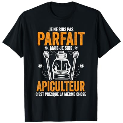 Apiculteur Tshirt Homme Humour Abeille Cadeau Apiculture T-Shirt