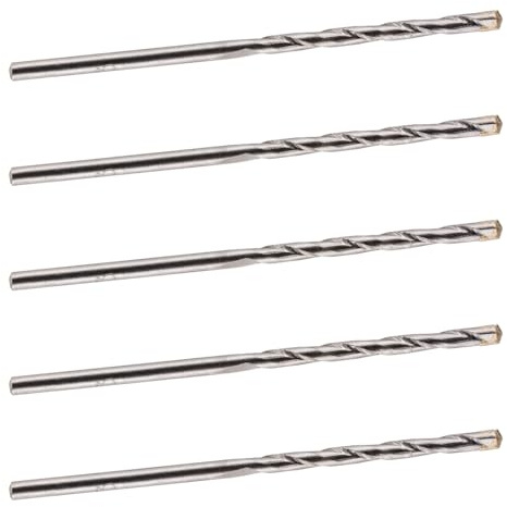 Rennie Tools Steinbohrer-Bits, Fräser Bohrer für Beton, Ziegel, Porzellan, Keramik, Fliesen, Kunststoff, Holz, 5-4 mm x 75 mm