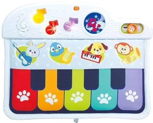 Interaktive Lernmatte Pianin auf der Schulter des Kinderbettes Licht/Ton