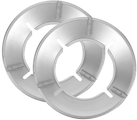 BESTonZON 2stücke Gusseisen Wok Ring Herd Halterung Anti-Slip Slots Für Gasherd Wok Rack Herd-Ring Kochzubehör