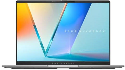 ASUS Vivobook S 14 OLED Slim Laptop, AMD Ryzen AI 9 365(10 Cores), 24GB, 1TB SSD, Customizable RGB Keyboard, Cool Silver, M5406WA-AH94