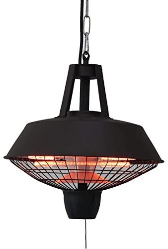 YJKKZQLB Riscaldatore sospeso, Riscaldatore da Esterno da Esterno 2100W Riscaldatori elettrici autonomi Riscaldatore a infrarossi Impermeabile Silenzioso, Nero120V