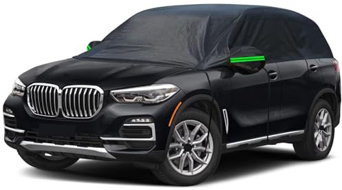 generisch halbgarage für Auto kompatibel mit Volvo XC60 Recharge 2021-2026,Allwetterschutz, mit reflektierenden Streifen, Winddicht, staubdicht, Regen- und schneefest(Black)