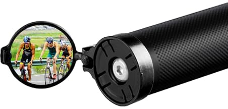 Homieway espejo de bicicleta, espejo de bicicleta de carretera, espejo de MTB, mini espejo retrovisor para bicicleta, giratorio 360°, plegable, espejo para manillar de bicicleta, espejo universal para