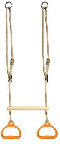 Emdvsco Swing Bar | Ring Swing Playground Equipment - Ergonomic Sensory Rings Game for Children Kids Adults Indoor Playtime Backyard Outdoor