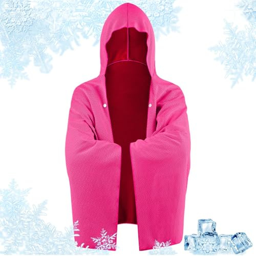 Zyntora Serviette à capuche pour adulte, protection UV, séchage rapide, absorption d'eau, 140 x 60 cm, pour entraînement, natation, plage, voyage, yoga, surf
