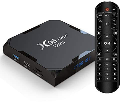 Sofobod X96 MAX+ Ultra TV Box Aufgerüstete Android 11.0 TV Box mit 4GB RAM 32GB ROM 2.4/5.0G dual WiFi, H.265, VP9 Decoding HD 4K BT Set top Box:X96 MAX+ 432