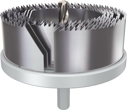 Bosch Lot de 5 scies cloches avec adaptateurs pour bois et cloisons sèches (pour cloisons sèches, bois tendre, Ø 68, 74, 80, 90, 100 mm, accessoires professionnels, perceuse)