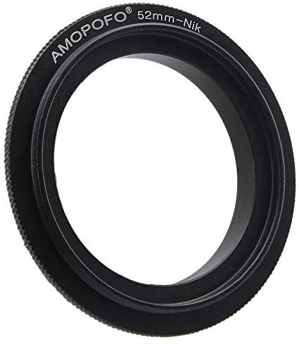 52mm to Nik Retroadapter Makro Umkehrring Ring,Kompatibilität Für Nik-F DSLR Kamera D3400 D500 D5 D7200 D810A D5500 D750 D810 D4S D3300 Df D5300 D610 D7100 D5200 D600 D3200