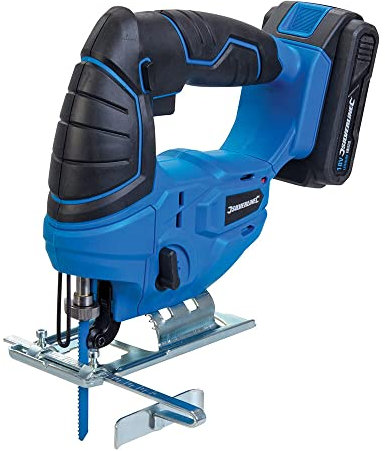 Silverline 947242 18V Jigsaw-1 x 2.0Ah Li-Ion Battery, 240 V, Blue