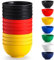 Berglander Kunststoff Schalen Set 12 Stück 750ml, DE Farbe mehrweg Plastik Ramen Schüssel, Suppenschüsseln, Müslischüssel für Erwachsene, Kinder, Zuhause, Restaurant, Garten, Picknick