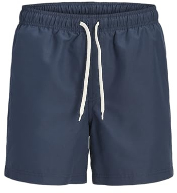 JJ REBEL Jrebhawaii Short de Bain uni, Blazer Bleu Marine., L