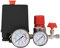 Luftkompressorschalter, Druckschalter für Luftkompressor, Kleiner Luftkompressor-Druckschalter-Steuerventilregler mit Messgeräten