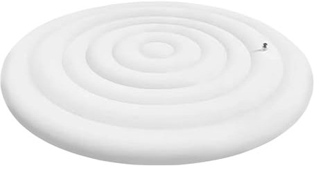 Runt uppblåsbart badtunna skydd 147 cm hopfällbart Lay Z spa-lock med handtag pool badrum spa center vandrarhem täckinsats vattentätt och hållbart skydd