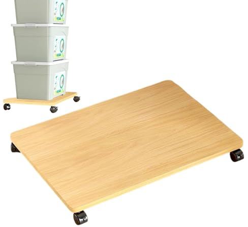 Generisch Carrello per stampante da scrivania, 45 x 30 cm, organizer multiuso a rulli, portata 35 kg, tavola ad alta densità, carrello portatile, lavatrice a rulli ad alte prestazioni per il soggiorno