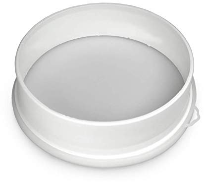 Colino per farina Kosher da 24 cm, con setaccio in plastica e rete di nylon