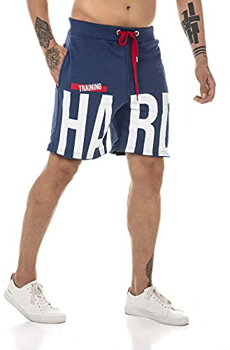 RED BRIDGE Pantaloncini Sportivi da Uomo Bermuda con Stampa Casual