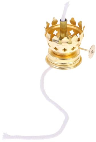 OSALADI Portalampada Vintage in Ferro Placcato Oro Regolabile Per Lampada a Cherosene E Lampada a Olio Piccola Base Per Fai Da Te