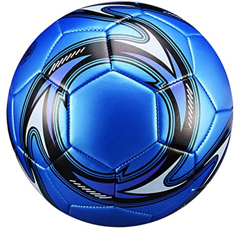 Niejgay Ballon de Football Professionnel Taille 5 EntraîNement de Football Officiel CompéTition de Ballon de Football Football en Plein Air Bleu