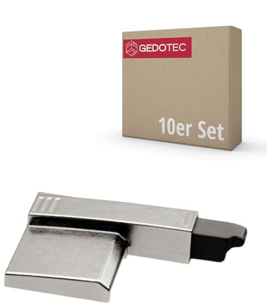 Gedotec Dörrdämpare BLUMOTION | 10 stycken | 973A6000 | för Blum-hörn och medium/tvillingstopp-vidvinkelgångjärn 170° | fastsättning dörrstoppsdämpare | mjuk och tyst stängning av möbeldörrar