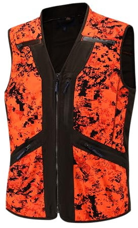 Full mundur Blaze Camo Orange Jagdweste Jagdsicherheit Leichte Weste für Erwachsene Unisex