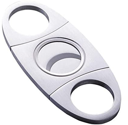 Whyzsjnclg Taglio di sigari a Forbici per sigari in Acciaio Inossidabile Multipla a velione ovali Doppia Lama Doppia Lama progettate tagliapulla per pernotte di