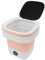 Mini Waschmaschine 12L Faltbare Portable Washing Machine mit 3 Reinigungsmodi Kleine Mobile Waschmaschinen Campingwaschmaschine, für Wohnungen, Wohnmobile, Reisen oder beim Camping usw (Rosa)