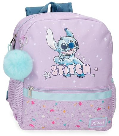Joumma Disney Lovely Stitch Sac à Dos Scolaire Violet 27 x 33 x 11 cm Polyester 9,8 L