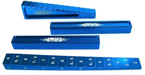 Kit Scalimetri Blu per Setup Modelli RC 1:10 On-Road – Strumento di Regolazione Assetto – YT-0025BU