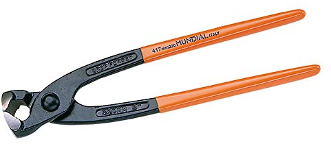 Tenaglie Per Carpentiere 'Mundial' In Acciaio, Finitura Verniciata. Manici Rivestiti In Plastica.