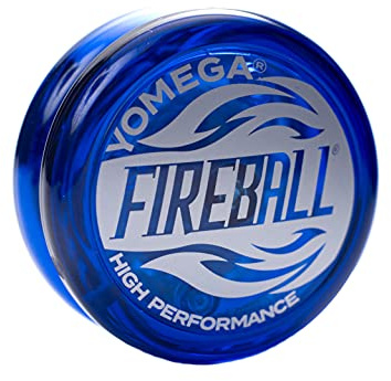 Yomega Fireball - Yoyo Transaxle reattivo professionale, ideale per bambini e principianti per esibirsi come professionisti include ben 2 corde extra (blu)