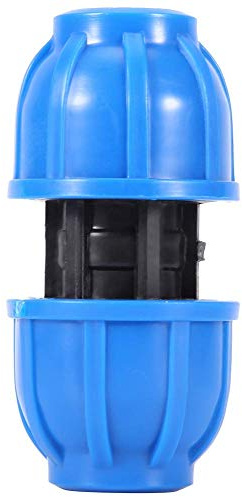 Raccordo per Tubo dell'Acqua da 5 Pezzi, Raccordo in plastica PE da 20 mm a 20 mm Raccordo per Tubo di Collegamento Diritto