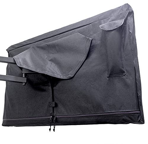 Outdoor TV Cover 95-100 inch - WITH ZIPPER, Weatherproof, Waterproof 360 degrees protection, Soft Non Scratch Interior - Black
