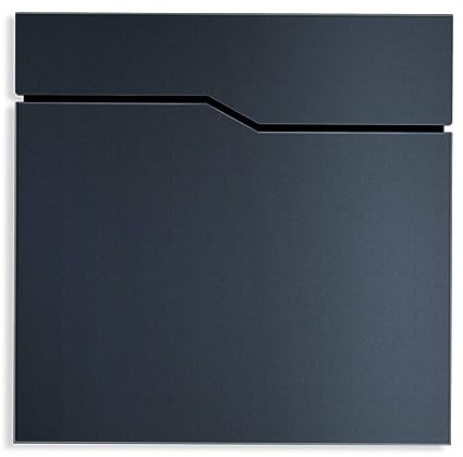 Metzler buzón con Recubrimiento en Polvo en Gris Antracita RAL 7016 – buzón de Pared con Compartimento para periódicos – buzón Hoffmann