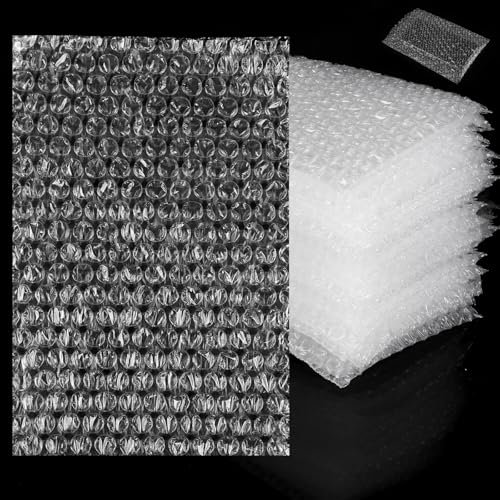 CYEER 100 Stück Luftpolsterbeutel 10 x 20 CM, Bubble Wrap, Bubble Wrap Bags, Luftpolstertaschen, Luftpolsterfolie Verpackungsmaterial für Versand Verpackung, Stoßfeste Polsterung
