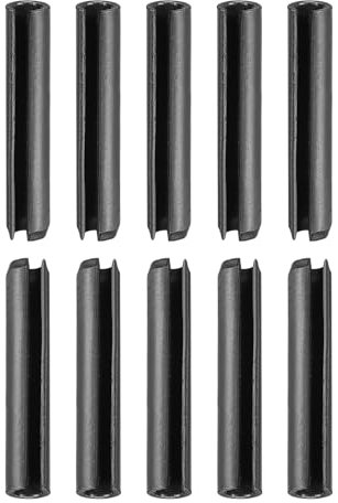 DTGN 5mm x 25mm(DxL) Fessura Molla Perno - 50pz - Buono per Casa Macchina Fissaggio - 65Mn Molla Tassello Tensione Rullo Perno - Nero