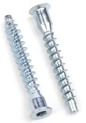 NOLDAR | Viti CONFIRMAT Ø5 x 50 mm (50 pezzi) – Viti di assemblaggio per mobili in legno e truciolare – Bulloni di giunzione robusti per montaggio mobili