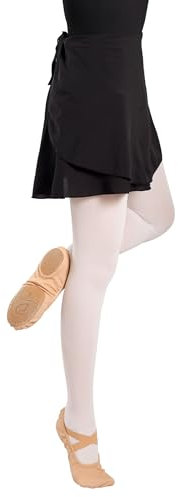 Dayrose Black Dance Skirt for Women, Large Black Dance Skirt Women with Elastic Ties, Size Large